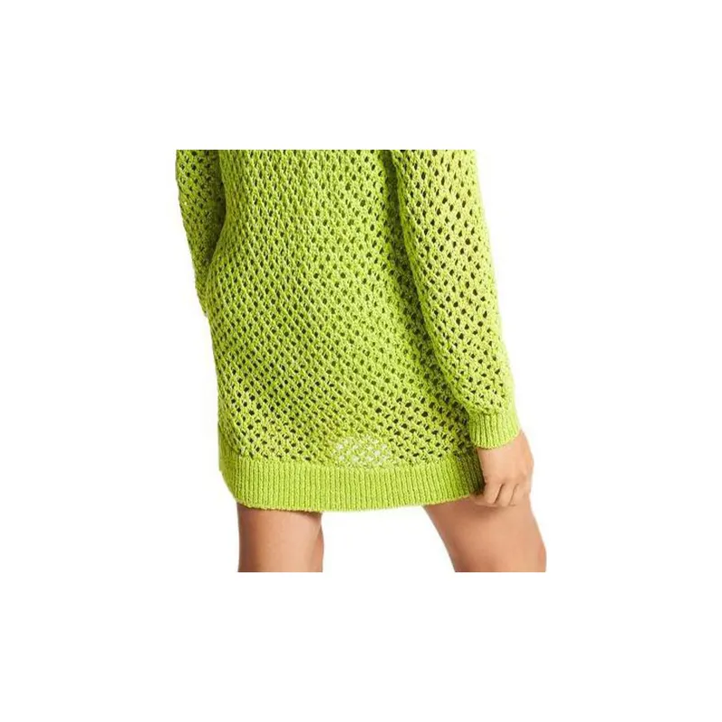 MICHAEL KORS Long Sleeved Dress Women's Neon Green-4