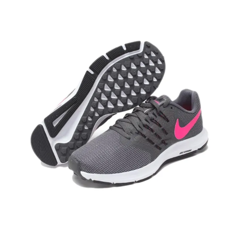 Nike Wear-Resistant Low-Top Casual Running Shoes Women's Dark Gray Pink-4