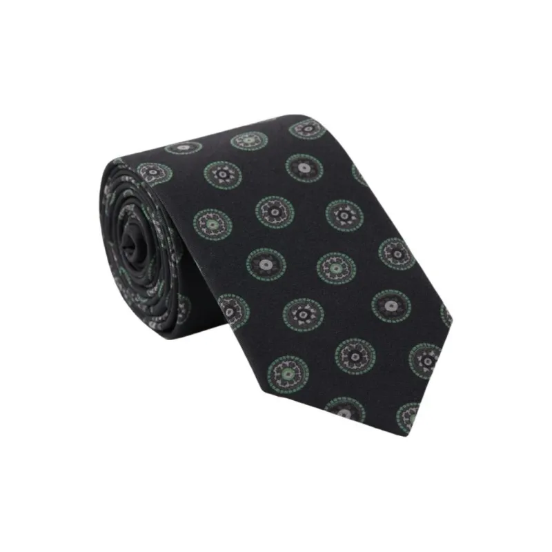 LARDINI Wool Ties Men's Navy Blue-2