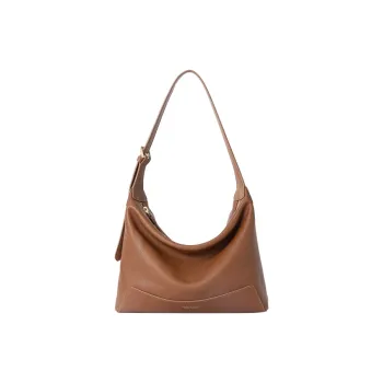 VANESSA HOGAN Cow Leather Shoulder Bag Xinran Hobo Pack Women's Cocoa Red/Brown/Obsidian Black