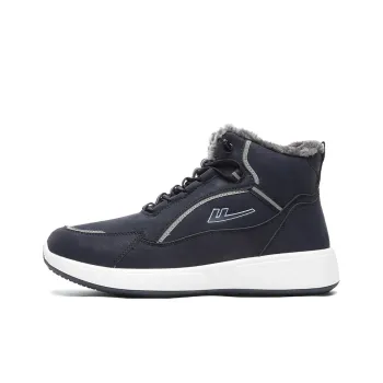 Warrior Warm And Wear Resistant High Top Skateboard Shoes Men's Navy Blue