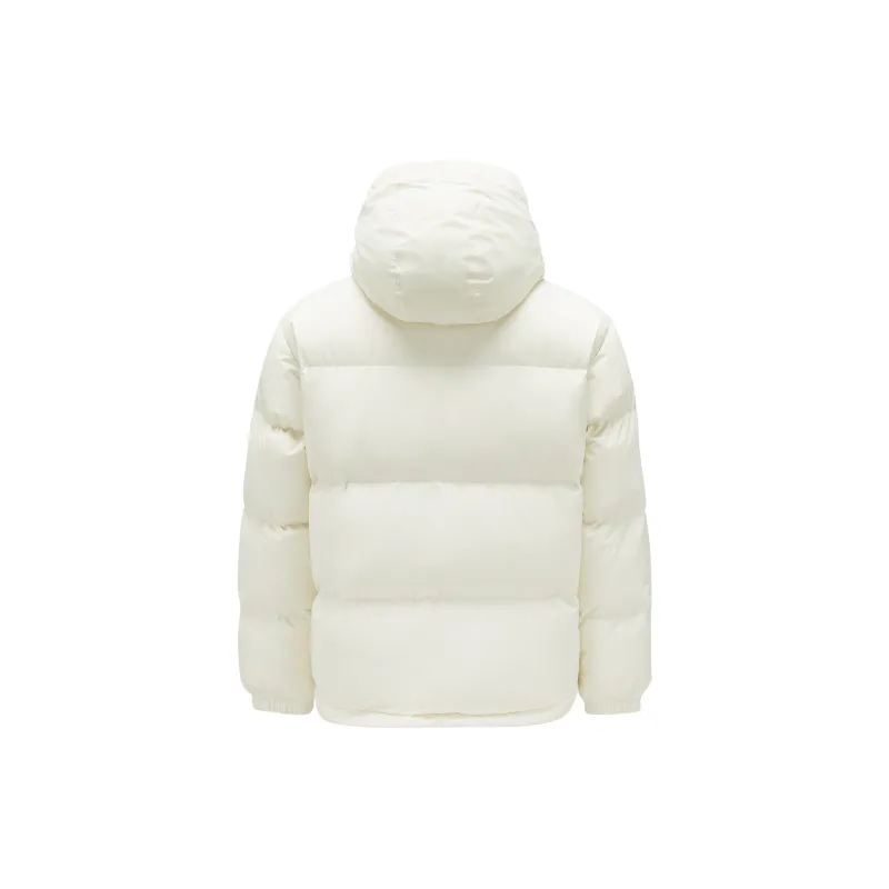 Skechers Down Jacket Unisex Cream Beige White-1