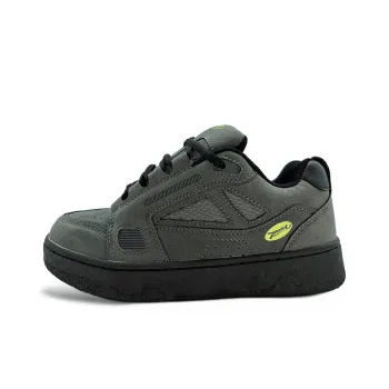 ITGI Anti Slip Wear Resistant Low Top Skateboard Shoes Unisex Dark Gray