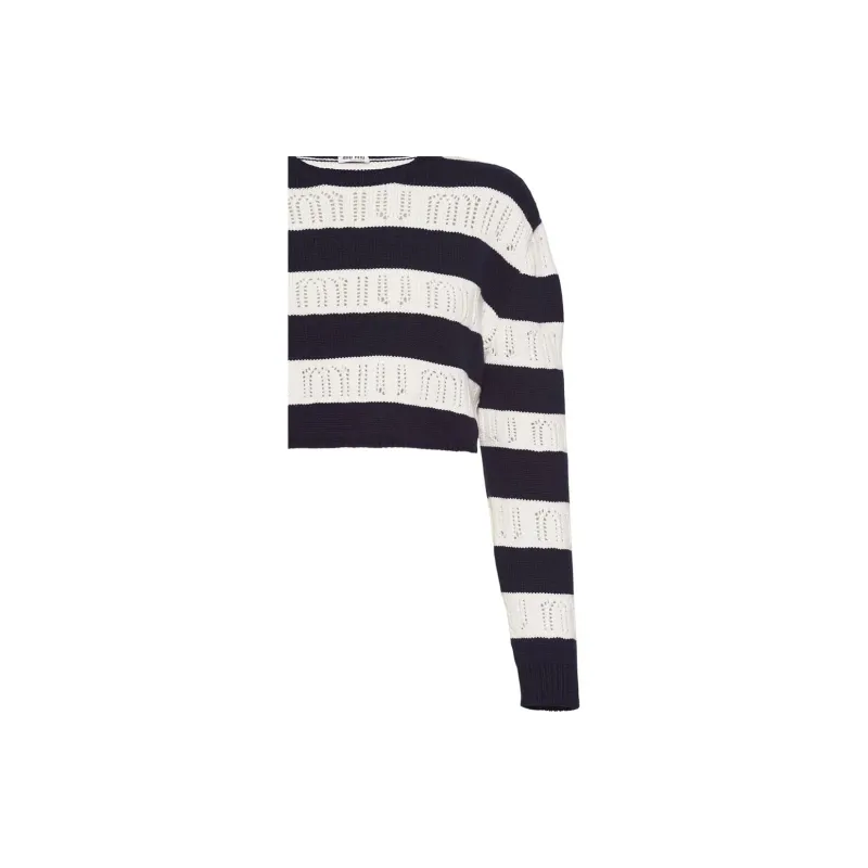 MIU MIU SS22 Sweater Women's Navy Blue-5