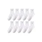 10 Pack[White Medium 10]