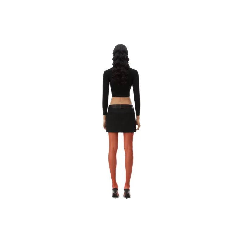 Alexander Wang Logo embossed Cropped Cardigan-3