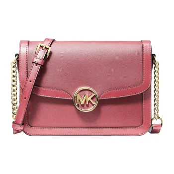 MICHAEL KORS Coated Canvas Crossbody Bag Shoulder Bag Medium Size Women's Rose