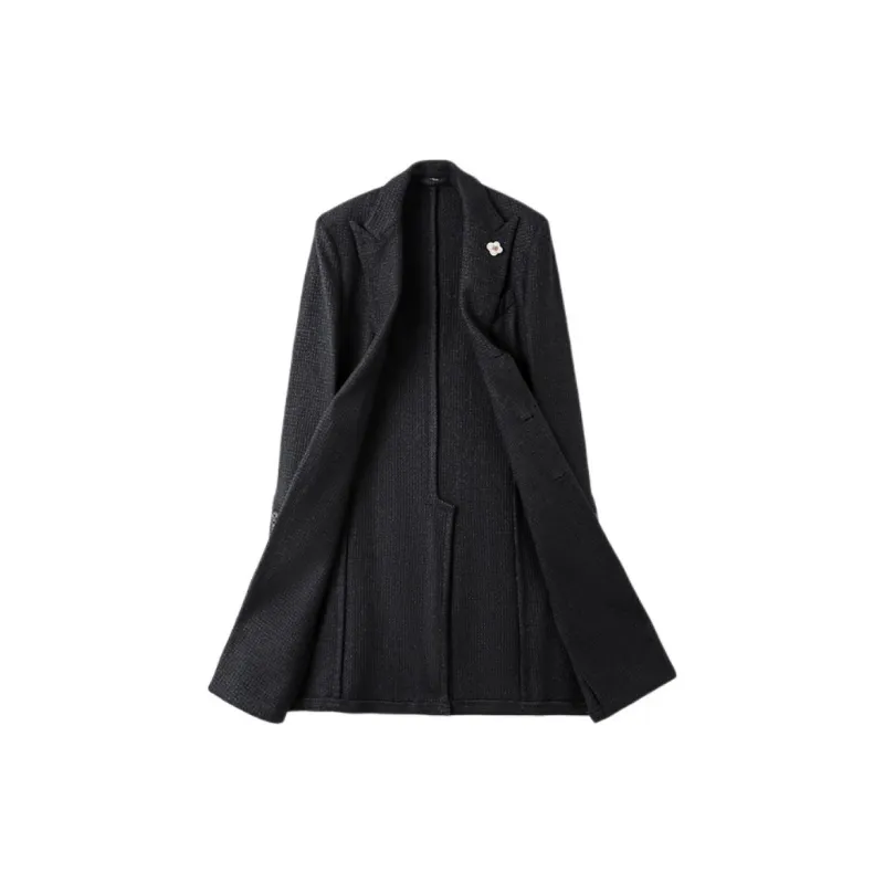 LARDINI Coats Men's Black Navy Blue-1