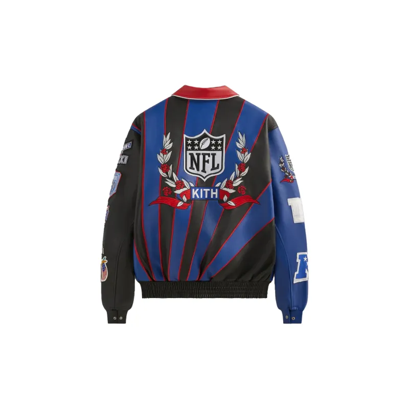 KITH X Jeff Hamilton Nfl Giants Leather Varsity Jacket-1