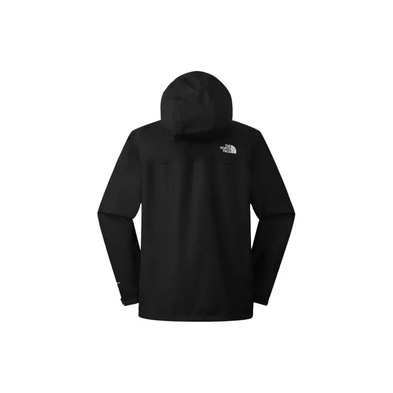 THE NORTH FACE Outdoor Hiking Waterproof And Windproof Windbreaker Jacket Unisex Cosmic Black-1