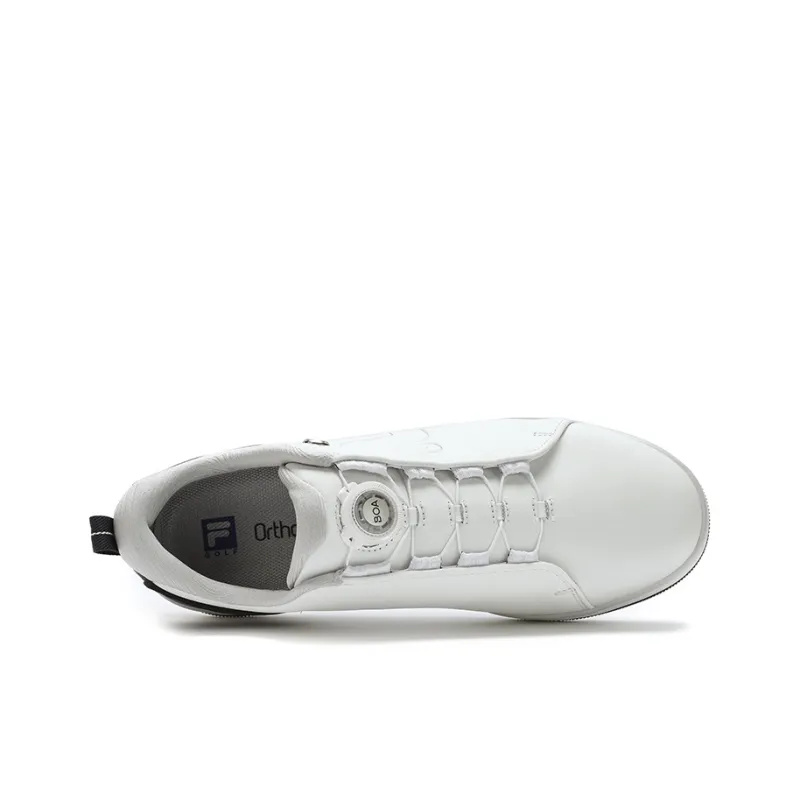 FILA Anti Slip Wear Resistant Low Top Golf Shoes Men's White-3