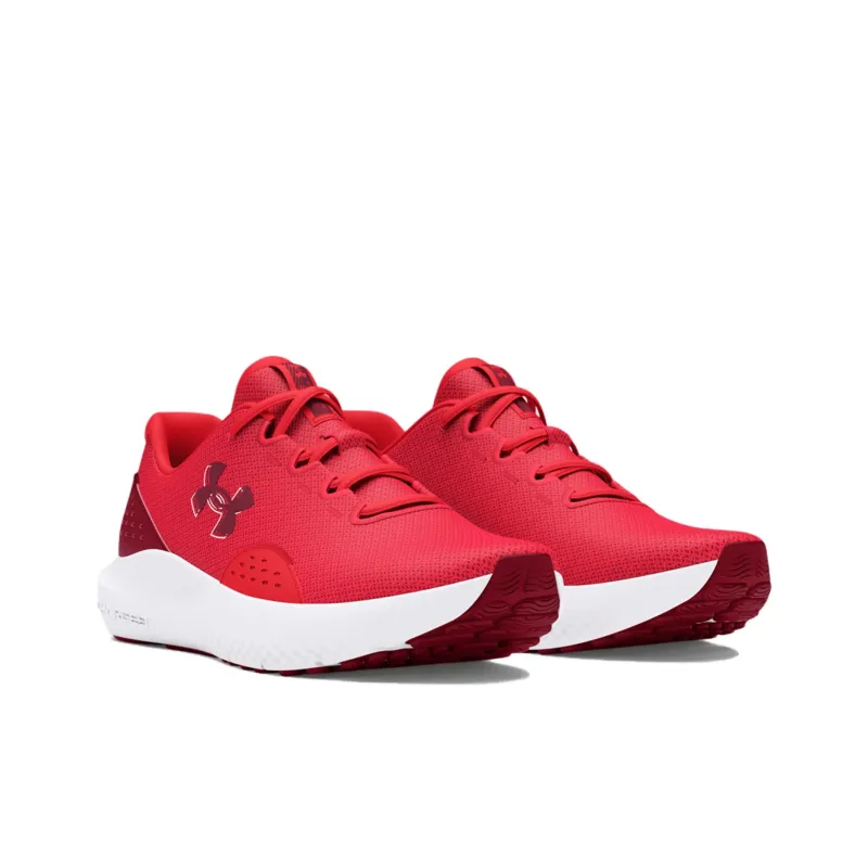 Under Armour Surge 4 Cushioning Breathable Low-Top Running Shoes Men's Red-2