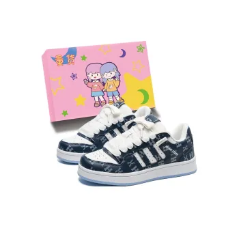 LIANGHUO Cushioning Coverage Impact Resistance Low Top Skateboard Shoes Women's Gradient White Blue Box