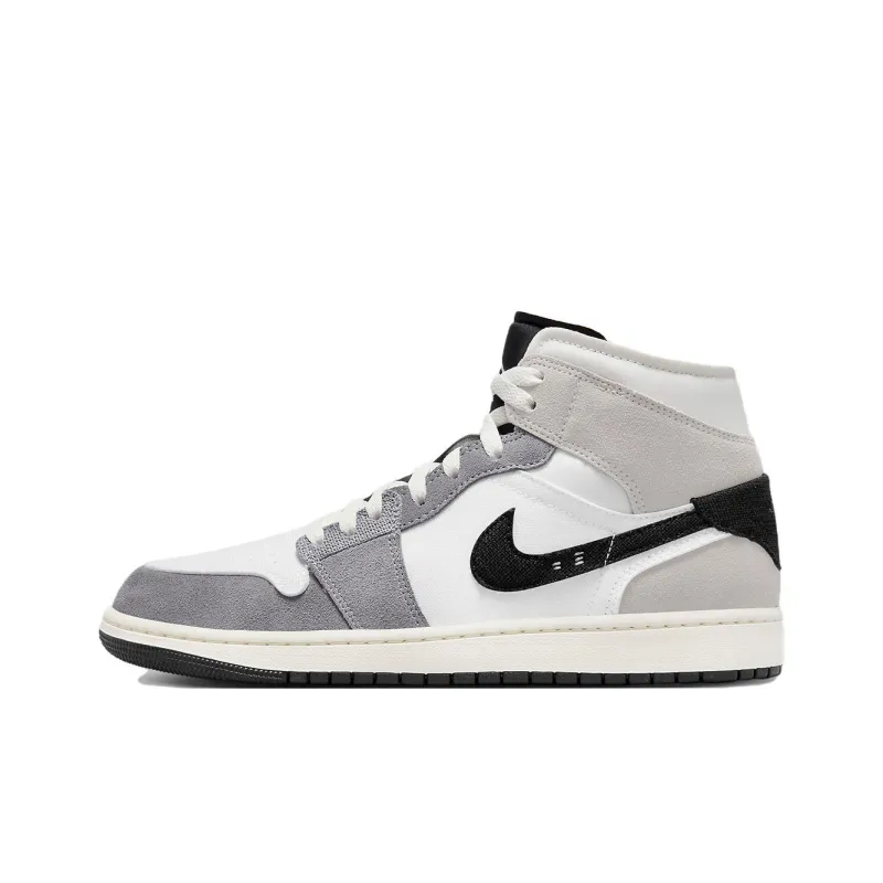 Jordan 1 Mid Se Craft White Cement Grey Black-0