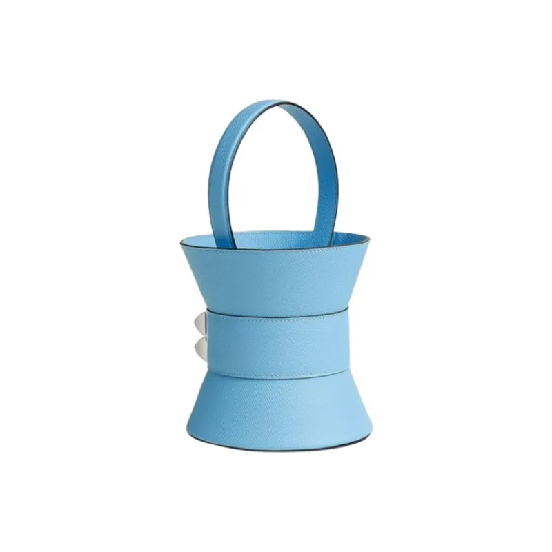 HERMES Epsom Calfskin Handbag Women's 7N Celeste Sky Blue-2