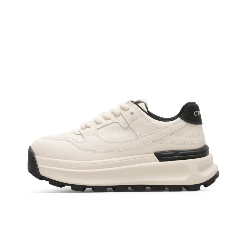 C°BANNER Support Low Top Chunky Sneakers Beige-0