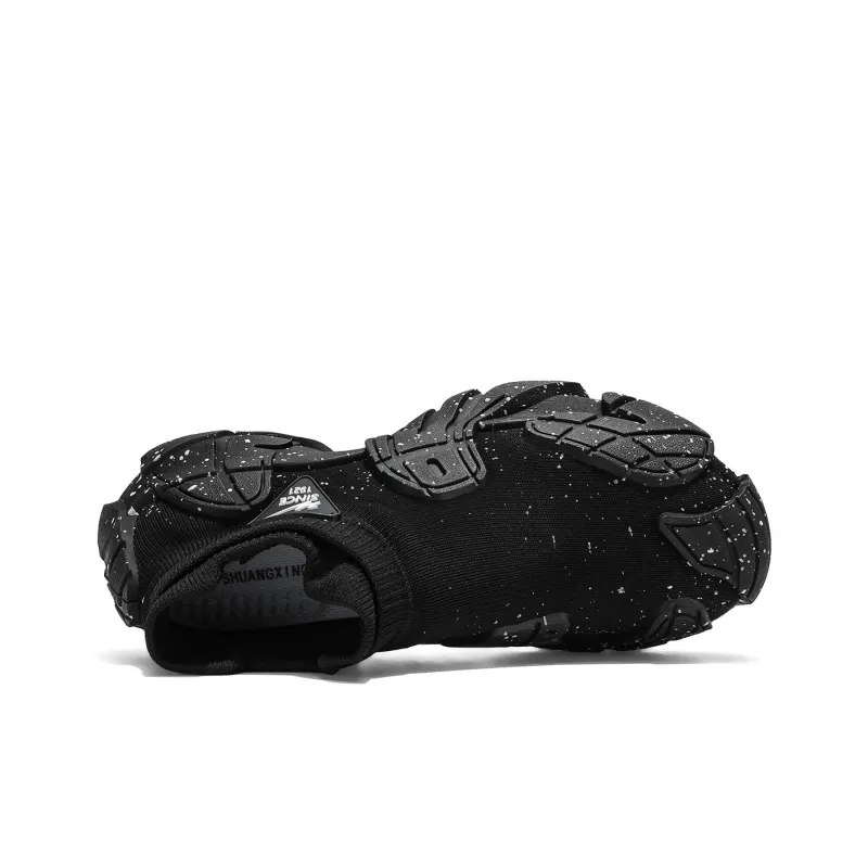 Binary Low Top Chunky Sneakers Men's Black-3