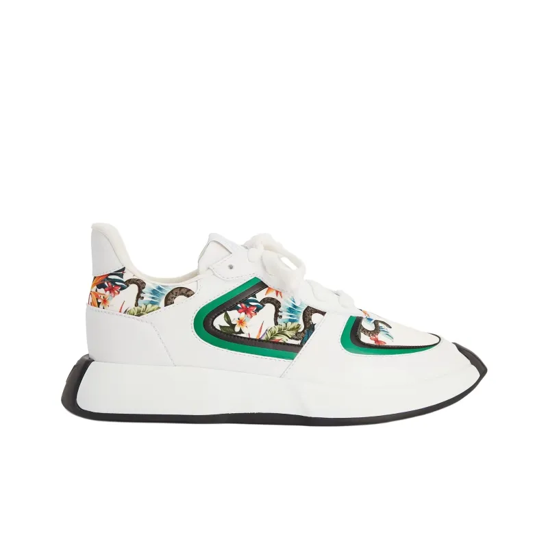 Giuseppe Zanotti/GZ Fero Anti-Slip Wear-Resistant Low-Top Casual Shoes Men's White-1