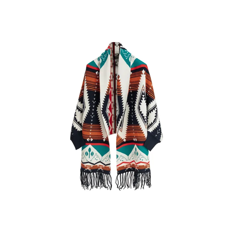 Shanghai Story Viscose Blend Shawls Women's 3 Colors Available For Selection-2