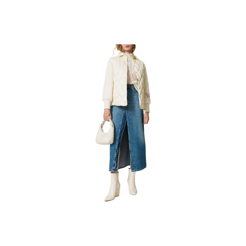 Twinset Panelled Quilted Jacket-1