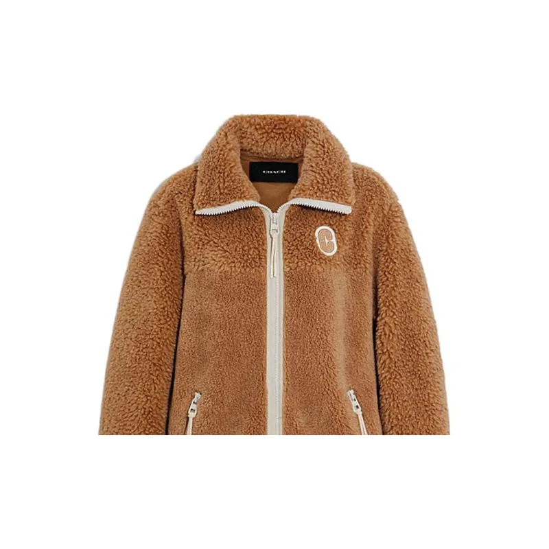 COACH FW22 Jackets Coats Women's Brown-3