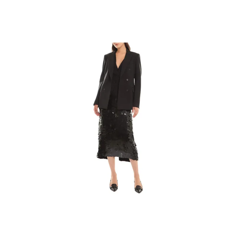PAROSH FW24 Business Suit Coat Women's Black-1