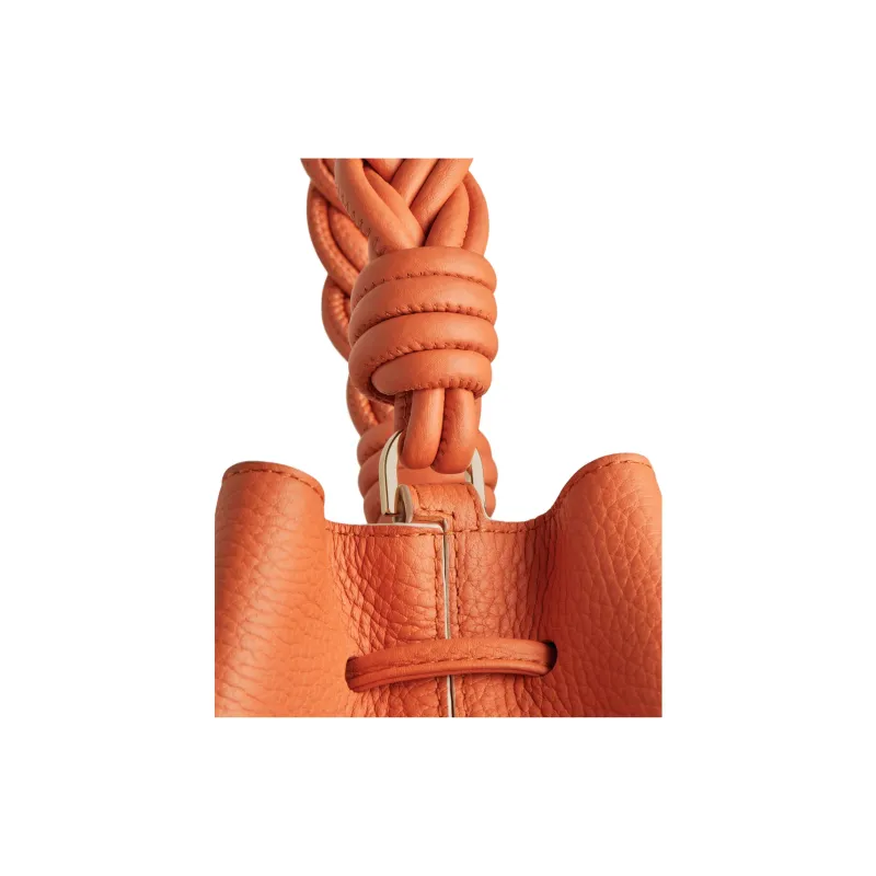 Strathberry Shrimps Collaboration Calfskin Bucket Bags Shoulder Bag Crossbody Bag Handbag Women's Orange-4