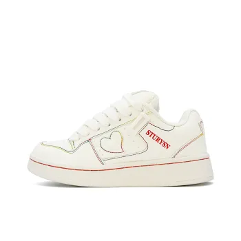 FANTASTIC XBOX Anti Slip Wear Resistant Low Top Skateboard Shoes Women's White