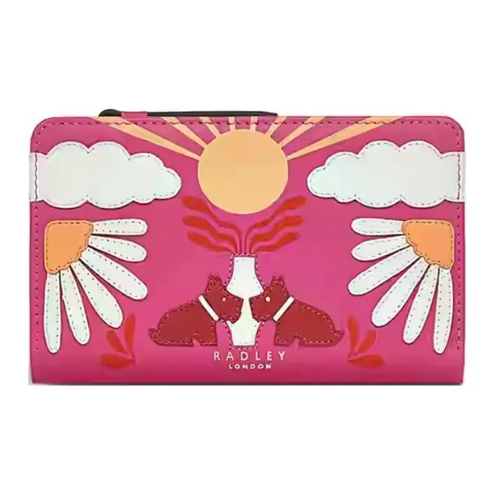 RADLEY Cow Leather Wallet Small Size Women's Rose Red-0