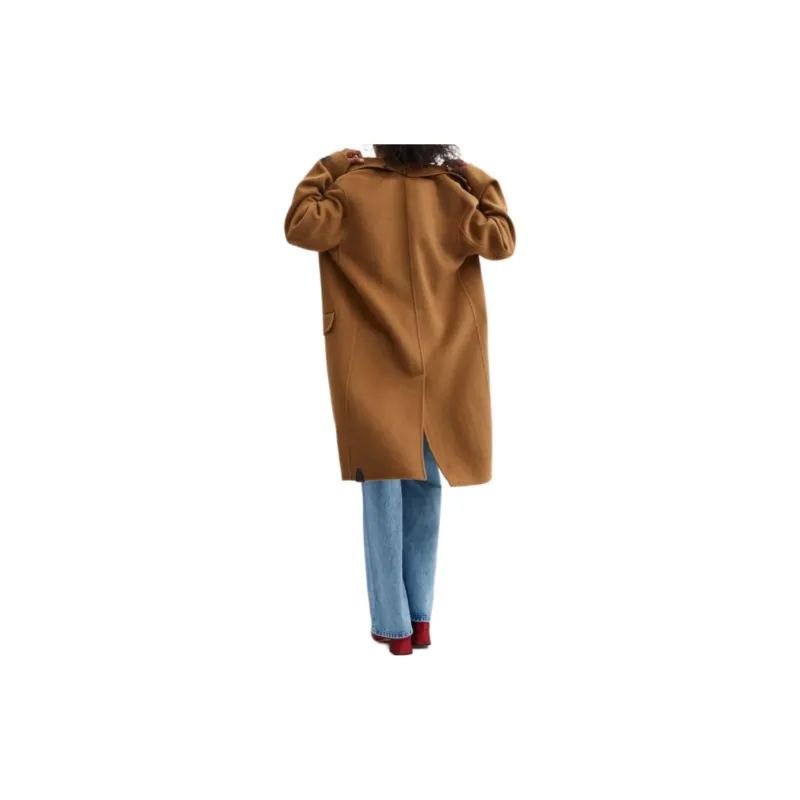 COACH Coats Unisex Camel-4