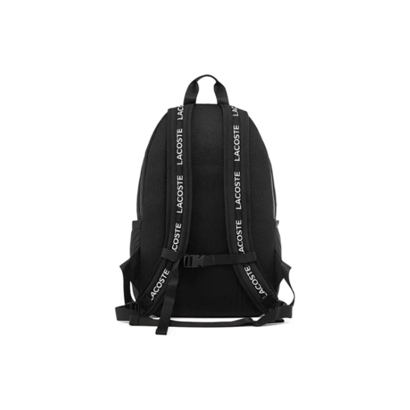 LACOSTE Polyamide Laptop Bag Backpack Medium Size Unisex Black-2
