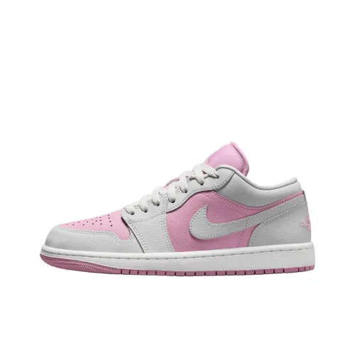 Jordan Air Jordan 1 Anti Slip Wear Resistant Low Top Vintage Basketball Shoes Women's Pink