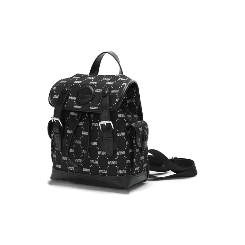 SEPTWOLVES Polyester Backpack Regular Women's Black-2