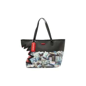 SPRAYGROUND PVC Tote Bag, Shopping Bag, Shoulder Bag, Handbag Regular Women's Black