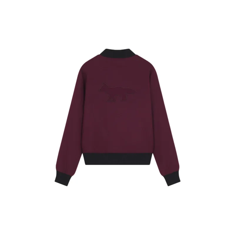 Maison Kitsune Teddy Flannel Bomber Jacket-1