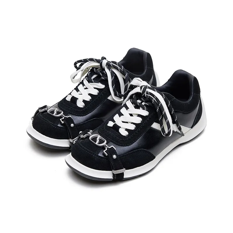 ABCICEY Wear resistant And Lightweight Low Top Casual Shoes Unisex Black-1