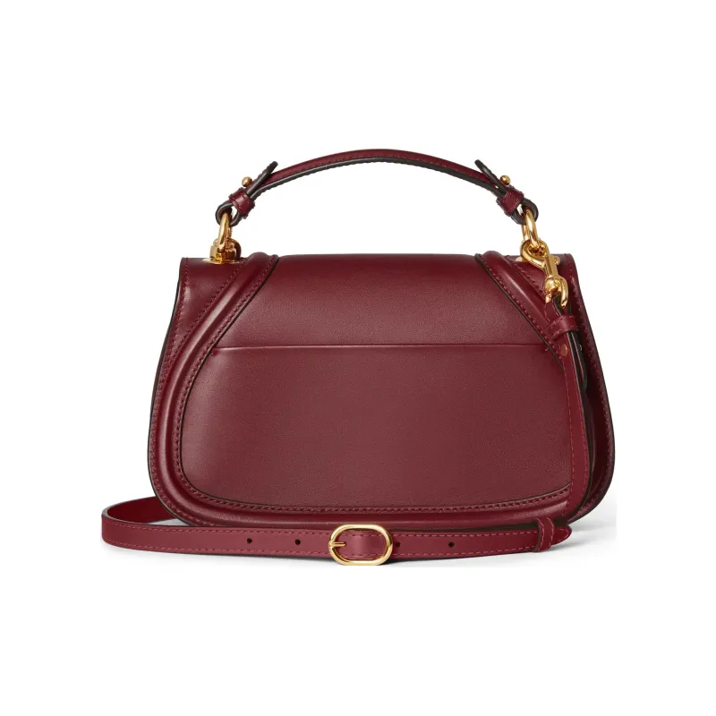 GUCCI Blondie Leather Shoulder Bag Crossbody Bag Handbag Small Size Women's Red-3
