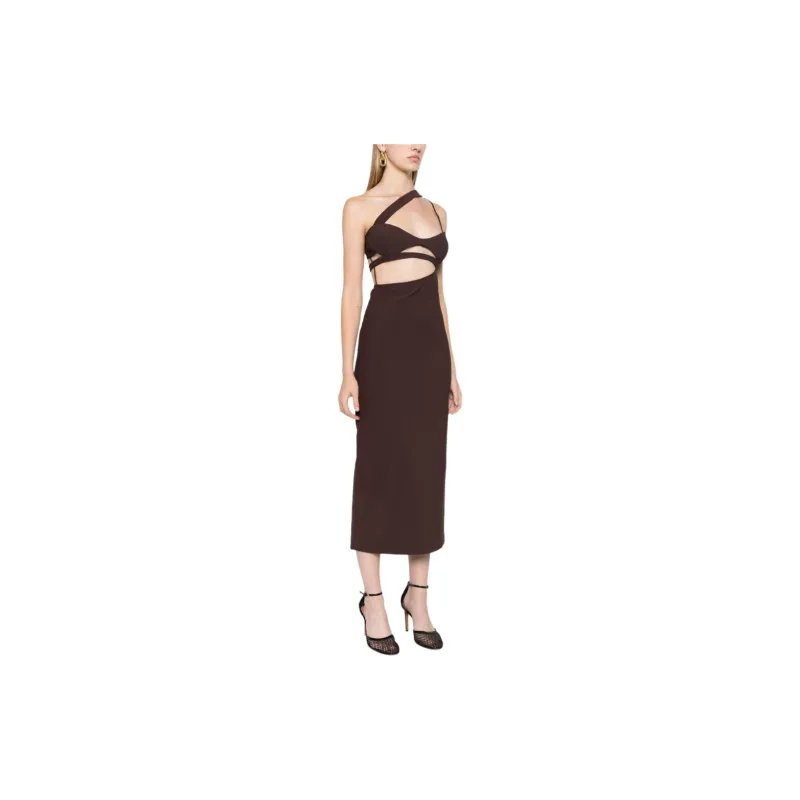 Nensi Dojaka Asymmetric Midi Dress-3