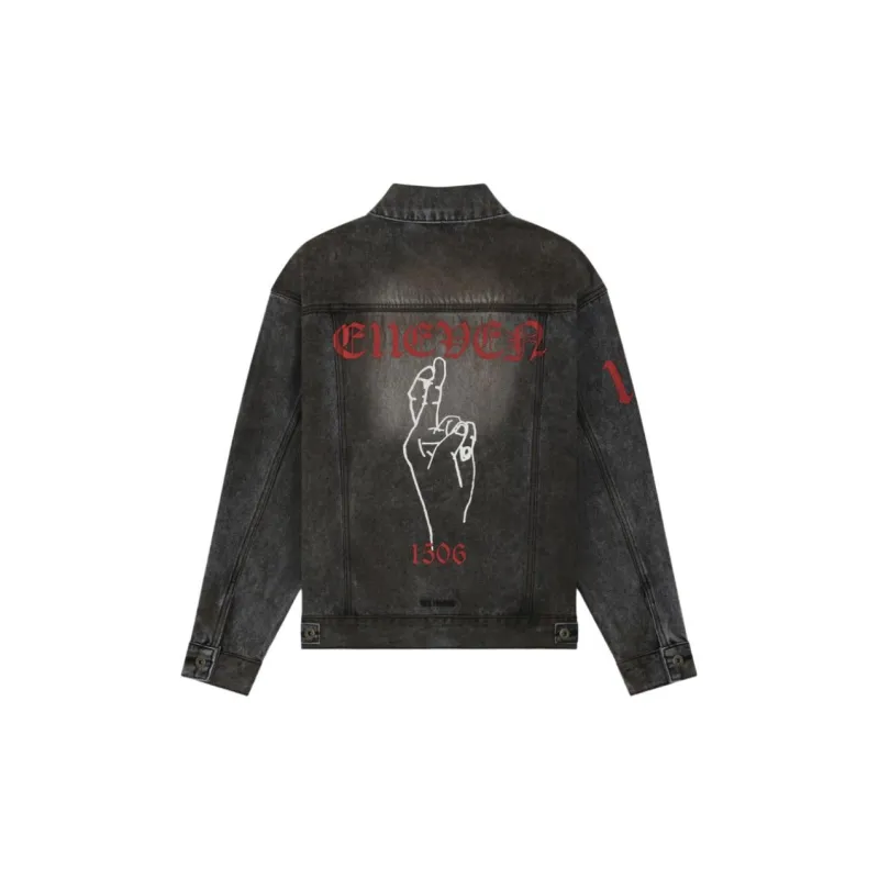 WE11DONE FW24 Denim Jacket Women's Black-1