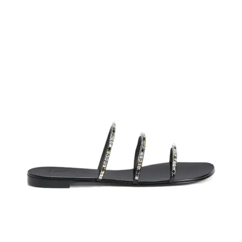 Giuseppe Zanotti Dark Colorful Embellished Sandals Women's-1