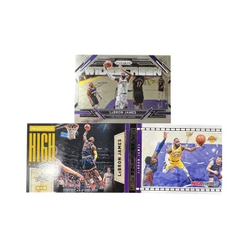 PANINI Lakers LeBron James The King Multi Collection Refractor Teca Horizontal Star Card Rare Sports Cards 3 Pcs