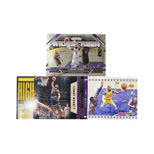 PANINI Lakers LeBron James The King Multi Collection Refractor Teca Horizontal Star Card Rare Sports Cards 3 Pcs