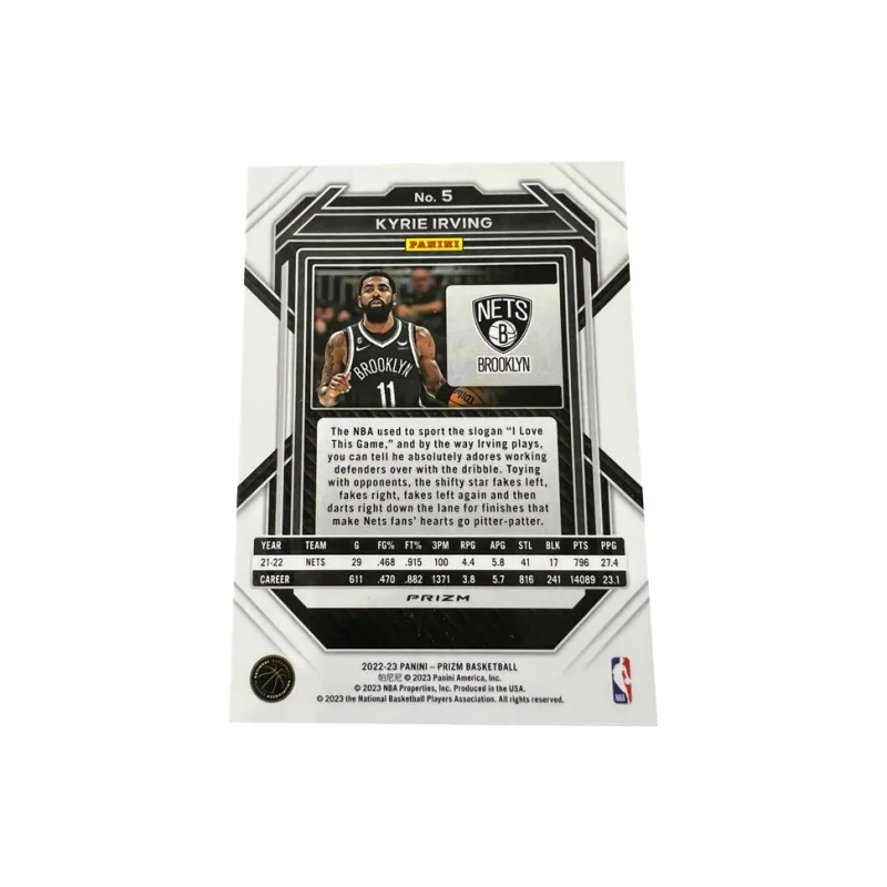 PANINI Nets Kyrie Irving 'Euro God' Prizm Collection Mojo Fold Maze Fold Player Card Rare Sports Cards 1 Pc-1