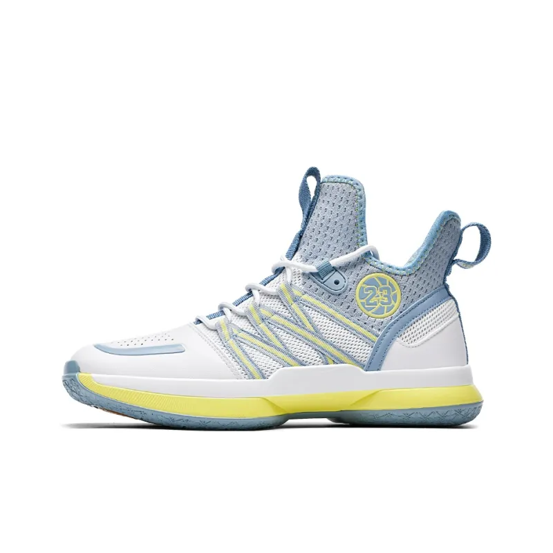 Wooden Rabbit Anti Slip Wear Resistant Mid Top Basketball Shoes Men's-5