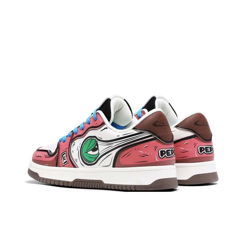 Pepe The Frog Cushioned Wear-Resistant Breathable Low-Top Skateboard Shoes Unisex-2