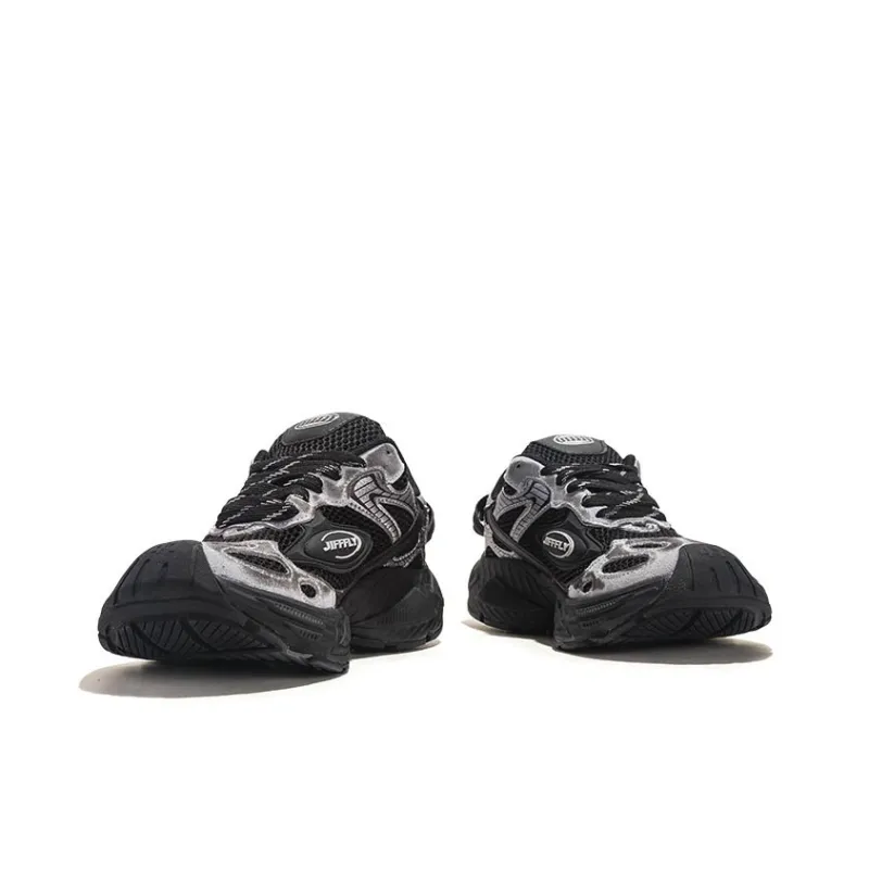 Jifffly Cushioned Slip-Resistant Breathable Lightweight Height Increasing Low-Top Chunky Sneakers Unisex-30