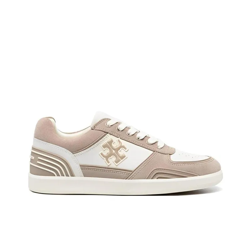 TORY BURCH Clover Court Panelled Suede Sneakers-1