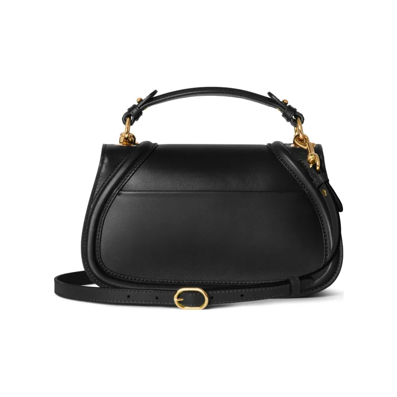 GUCCI Blondie Leather Shoulder Bag Crossbody Bag Handbag Small Size Women's Black-3