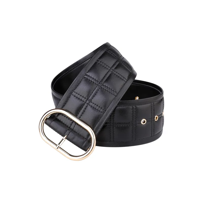 Jaylen Oos Sheepskin Leather Belts Women's 7.4cm-2