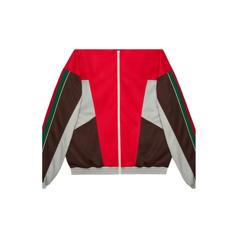 GUCCI Color Block Zip Up Jacket-5